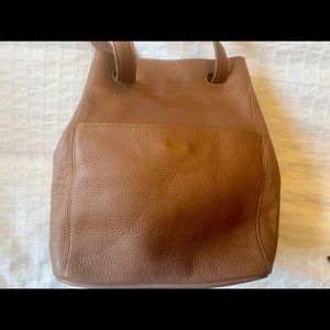 Vintage soft leather adjustable handbag